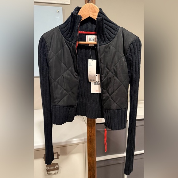 NWT urban Outfitters BDG cropped knit cardigan jacket S - Picture 2 of 5